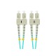 Lanberg FO-SUSU-MD31-0010-TQ cable de fibra optica 1 m SC/UPC OM3 Color aguamarina